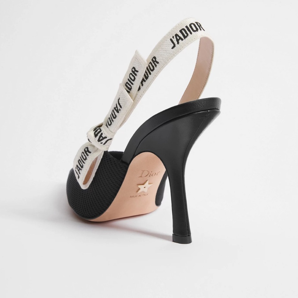 Dior J'Adior Black Slingback Heels